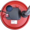 Bidon vide cendres chaudes CENEHOT SUR ROUES à moteur électrique 950W,18L pour aspirer les cendres chaudes des cheminées, des
poêles à bois ou à granulés