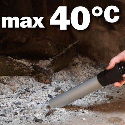 Bidon vide cendres chaudes CENEHOT SUR ROUES à moteur électrique 950W,18L pour aspirer les cendres chaudes des cheminées, des
poêles à bois ou à granulés