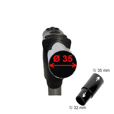 Flexible 6 m premium Plastiflex embout Ø 35 mm avec bouton marche/arrêt