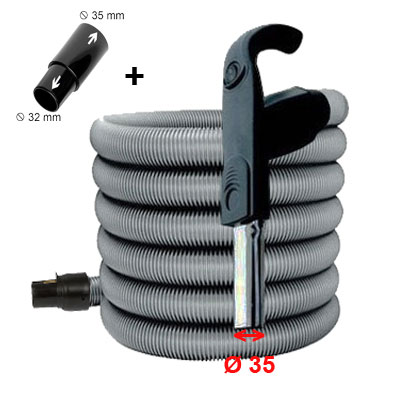 Flexible 6 m premium Plastiflex embout Ø 35 mm avec bouton marche/arrêt