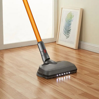 Brosse vadrouille électrique pour aspirateur sans fil compatible Dyson V7, V8, V10, V11, lumière LED, réservoir d'eau, tête de brosse