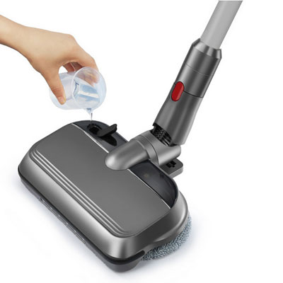 Brosse vadrouille électrique pour aspirateur sans fil compatible Dyson V7, V8, V10, V11, lumière LED, réservoir d'eau, tête de brosse