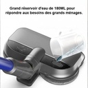 Brosse vadrouille électrique pour aspirateur sans fil compatible Dyson V7, V8, V10, V11, lumière LED, réservoir d'eau, tête de brosse