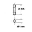 Fusible 5 x 20mm rapide 6,3A