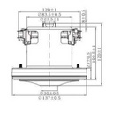 Motor HWX-CG32 Tru Flow 1400W, remplace les moteurs DOMEL 450.3.203, 462.3.356, 462.3.451, 462-3-452, 462.3.560 et le 462.3.651
