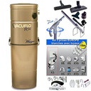 ASPIRATEUR CENTRAL UNITÉ MOTRICE VACUFLO FC 570 (jusqu’à 350 M²) GARANTIE 2 ans + set inter 9 M + 8 accessoires + kit 3 prises + kit prise balai