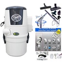 Aspiration centralisée CVTECH WINNY COMPACT MINI 1.6kW + trousse inter 9m + 8 accessoires + kit 3 prises + kit prise balai + kit prise garage - Garantie 4 ans - Logement jusqu'à 150 m2