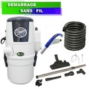 Aspirateur Central type ALDES, WINNY COMPACT MINI 1.6kW - Garantie 4 ans - Surface jusqu’à 150 m² - Set de nettoyage
