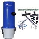 Aspiration centralisée SAPHIR 250 GARANTIE 2 ANS (jusqu’à 250 m²), filtration par sac de 30 litres, UNELVENT 620137 + set inter 9 ML + 8 accessoires + 1 Aspi-plumeau offert