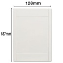 Prise Rétraflex murale blanche nouvelle génération, 20% plus petit que le premier modèle