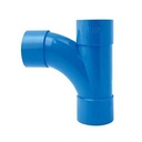 Té 90° pour réseau d'aspiration centralisée Unelvent SAPHIR ou Aertecnica Ø 50 mm Bleu, Aertecnica TR056