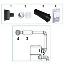 Kit de rejet d'air pour centrales d'aspiration Aspibox Family et Serenity
