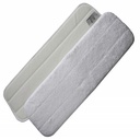 Mop Microfibre 60 cm blanc avec velcro, convient pour le Trapèze DELUXE aluminium 50 cm (réf : MB010)