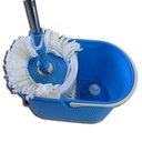NEW TURBO MOP DELUXE avec double centrifugeuse : Une pour essorer + Une pour rincer ! (Avec 2 recharges)