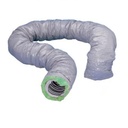 Gaines PVC Ø 125, isolation 25 mm, Longueur 6 m pour réseau de VMC, zéro phtalate, laine de verre A+, GP ISO ECOSOFT UNELVENT 