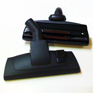 Brosse combinée mixte noire roulette centrale