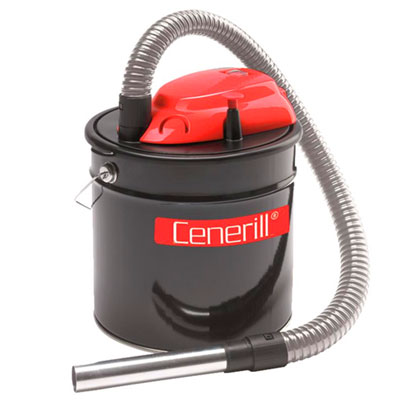 Aspirateur à cendres Cenerill 18 L 1000 W pour aspirer les cendres froides des cheminées, des poêles à bois ou à granulés