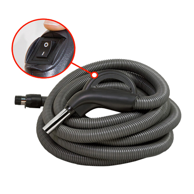 Flexible d'aspiration universel 9m léger type Beam Electrolux avec interrupteur marche/arrêt sur la poignée