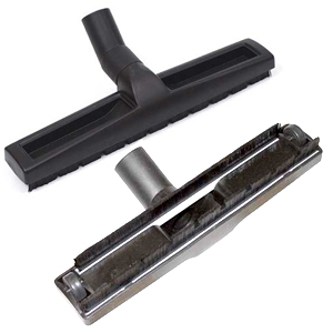 Brosse sols lisses 32mm avec bandes brosses en nylon + roulettes PVC, largeur 30cm, D300 WESSEL-WERK