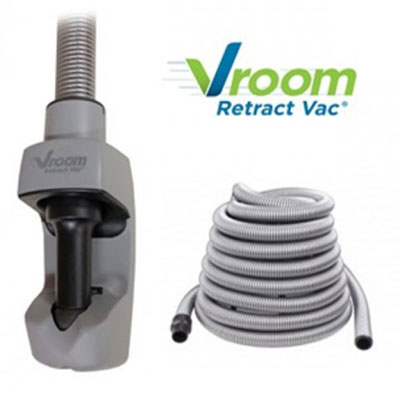 Nouveau Flexible Vroom Retract Vac 9m, compatible avec toutes les marques d'aspiration centralisée