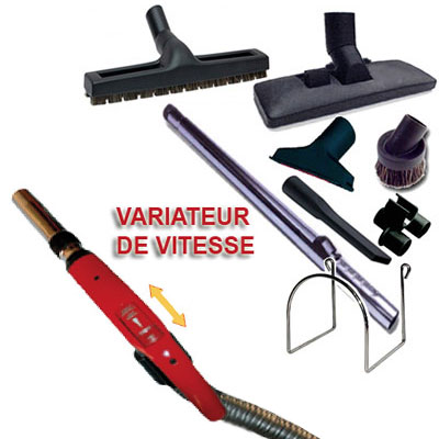 Trousse 8 accessoires + 1 flexible 9 m à variateur de vitesse