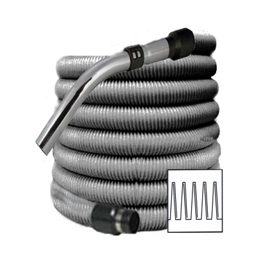 Flexible pour aspirateur centralisé - Longueur 13m, gris