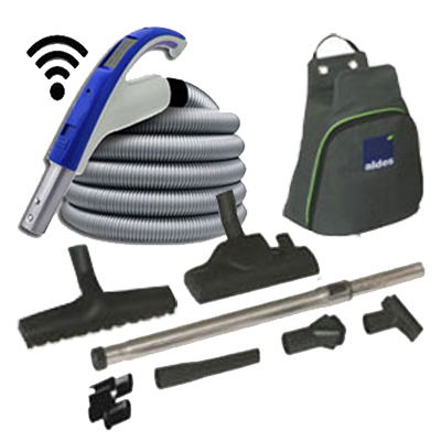 Set de nettoyage 8 accessoires + 1 flexible 10m avec poignée marche/arrêt à télécommande intégrée 915 (Émetteur seul)