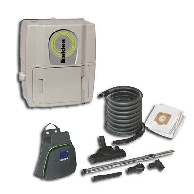 Aspirateur central ALDES Pack C. Smaller filaire GARANTIE 2 ANS (jusqu’à 180 m²) + set de nettoyage - Ref 11071105