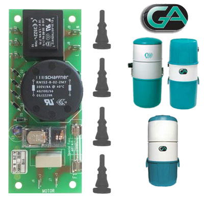 Carte électronique Général d'Aspiration pour centrales GA100, GA130, GA200, GA300, depuis 1998, Général d'Aspiration 31052020