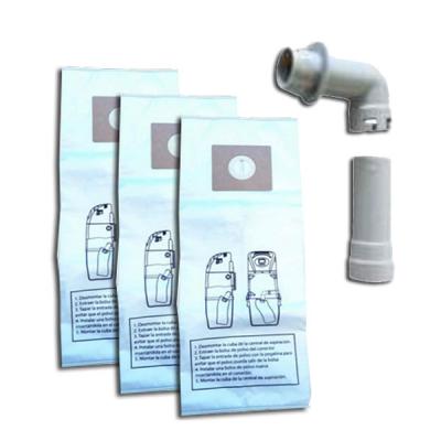 Kit d'accroche + 3 sacs pour centrales d'aspiration Aldes C.AXPIR DIGITAL et C.AXPIR DYNAMIC, Aldes 11071171