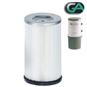 Filtre Générale d'aspiration lavable en polyester avec coupelle intégrée, GA 100, GA 150, GA 200, GA 250, fabrication centrale avant 1998, Générale d'Aspiration 31050001