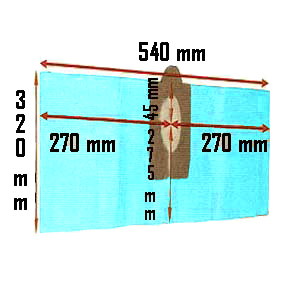 Pochette de 3 Sacs filtre papier pour centrale d'aspiration Trema TF251 et TF255