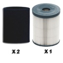 Lot de 2 pré-filtres + 1 Filtre pour centrales Atepac Purair III, IV, V