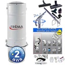 Aspiration centralisée TRÉMA TE 550 (jusqu'à 400 m²) GARANTIE 2 + 3 ANS + trousse inter 9 ML + 8 accessoires + kit 5 prises + kit prise balai + Trousse établis de garage + kit prise garage