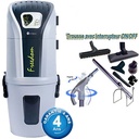 Aspiration centralisée SACH CVTech VAC Freedom 1.6kW + Set inter 9 M + 8 accessoires + 1 Aspi-plumeau offert - Logement jusqu'à 250 m2 - Garantie 4 ans