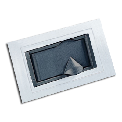 Prise d'aspiration centralisée ALDES Modèle LIVING blanche sans contact