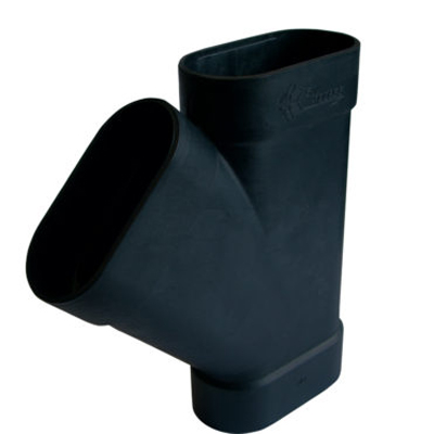 Y 45° F-F-F d'aspiration centralisée ovale série SlimLine Vac pour cloison 70 mm, SACH AI9106-SC