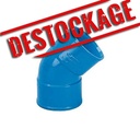 Coudes FF 45° pour réseau d'aspiration centralisée Unelvent SAPHIR ou Aertecnica Ø 50 mm Bleu, Aertecnica TR052