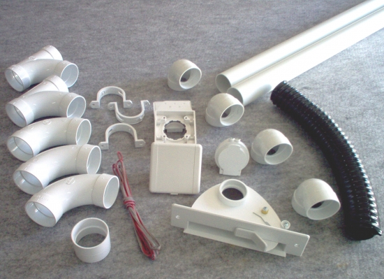 kit 1 prise + 1 kit prise garage + 1 kit ramasse miettes blanc