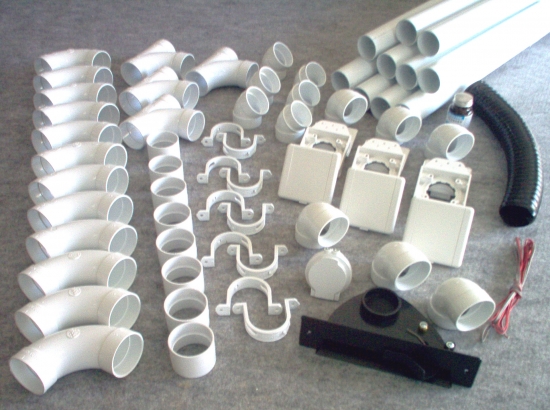 kit 3 prises + 1 kit prise garage + 1 kit ramasse miettes noir