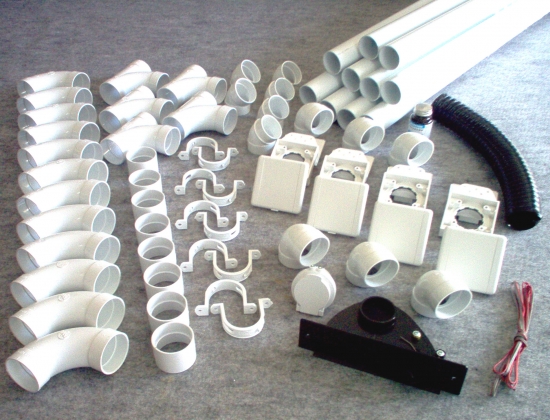 kit 4 prises + 1 kit prise garage + 1 kit ramasse miettes noir