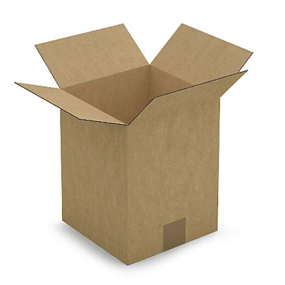 Caisse carton brune simple cannelure RAJABOX 20x20x25 cm