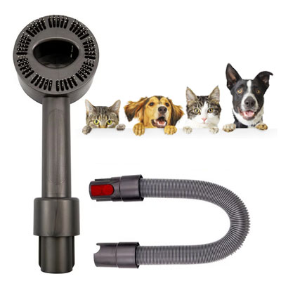 [AA467] Brosse pour animaux de compagnie Accessoires pour aspirateur type Dyson V7/8/10/11, outil de toilettage adapté aux chiens ou chats à poils longs ou courts.