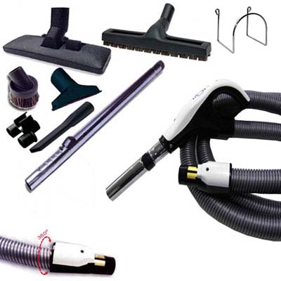 [AAC439] Trousse 8 accessoires + 1 flexible 10 m avec bouton marche/arrêt et nouveau terminal rotatif 360°à chaque extrémité