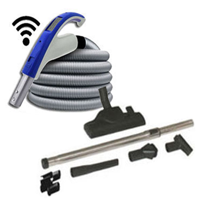 [AAC461] Set de nettoyage 6 accessoires + 1 flexible 11 m avec poignée marche/arrêt à télécommande intégrée 915 (Émetteur seul)