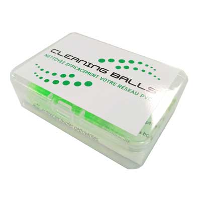 [AAC509] Cleaning balls, 12 boules magiques de nettoyage pour les flexibles et les réseaux pvc