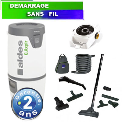 [AC168] Aspiration centralisée ALDES Pack C.AXPIR COMFORT Garantie 2 ANS (jusqu’à 300 m²) + set de nettoyage, Aldes 11071149