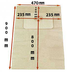 [AD072] Sac à poussières pour centrales d'aspiration EAGLE ISBA, RÉSIDENCE, MANOIR, PALACE (vendu à l'unité)