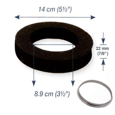 [AD281] Joint mousse 14 X 8,9 x 2,2 et rondelle métallique pour centrale HD 800