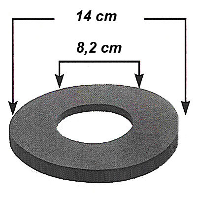 [AD393] Joint moteur-filtre pour centrale d'aspiration Elek Trends MI 2411, Elek Trends 1.0743.1002